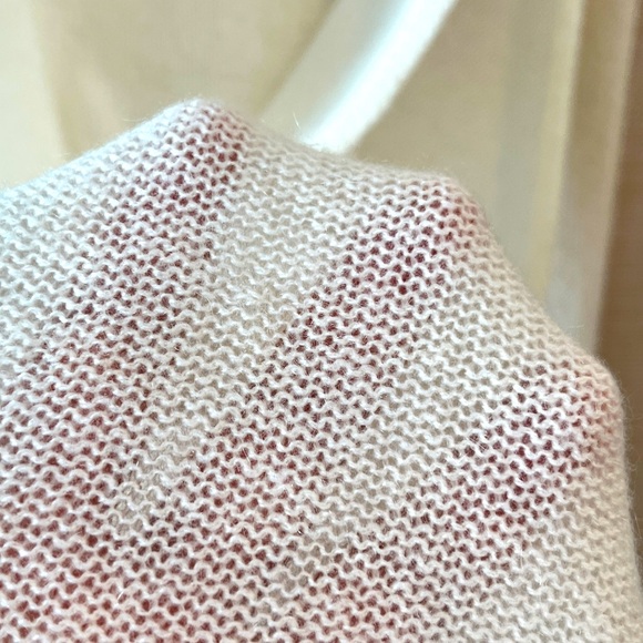 100% Cashmere Long Scarf Cream Color Soft Cozy Cashmere Ecru Cream Scarf - Picture 9 of 11